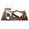 Dacasso Chocolate Brown Leather 8-Piece Desk Set DF-3412 - alternate 1